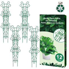 Qaobo Plant Trellis 12 Pack stackable design for indoor and outdoor use