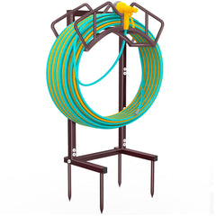 Qatsrin Garden Hose Holder bronze model front view
