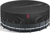 QH.HOME 12 Ft Above Ground Pool Cover in black fabric