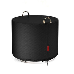 QH.HOME Fire Pit Cover 21-inch round black front view
