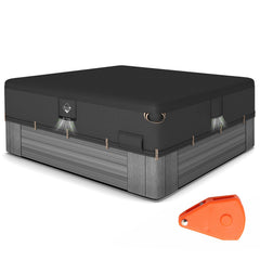 QH.HOME Waterproof Hot Tub Cover 85 x 85 front view