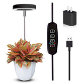 Qicodu Grow Light for indoor plants with adjustable height and auto timer