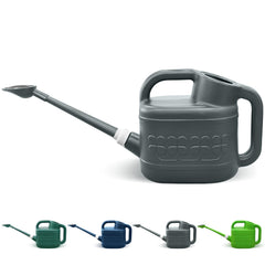 Qilebi 2 Gallon Watering Can front view in gray