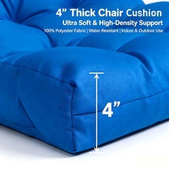 QILLOWAY chair cushion side view showing thickness