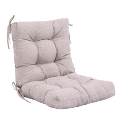 QILLOWAY Outdoor Chair Cushion front view in tan/grey