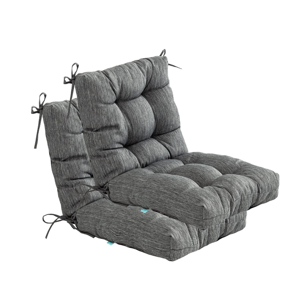 QILLOWAY outdoor chair cushion set of 2 in charcoal grey