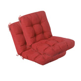 QILLOWAY Outdoor Chair Cushion Set of 2 in red, front view