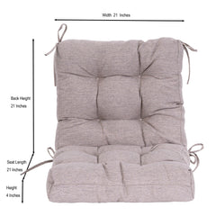 QILLOWAY Outdoor Chair Cushion side view with ties