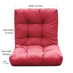 QILLOWAY Outdoor Chair Cushion side view with ties