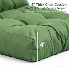 QILLOWAY waterproof outdoor chair cushion on patio chair