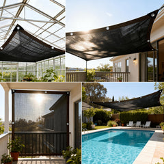 QLOFEI Shade Cloth corner with grommet detail