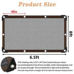 QLOFEI Shade Cloth grommet detail