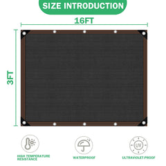 QLOFEI Shade Cloth on a patio for plant protection