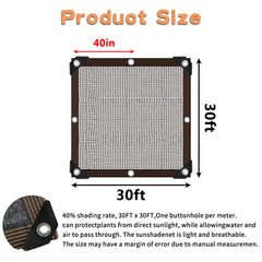 QLOFEI Shade Cloth showing breathable mesh fabric