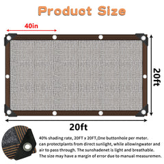 QLOFEI Shade Cloth showing reinforced corners and fabric texture