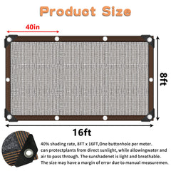 QLOFEI Shade Cloth showing reinforced corners and grommets