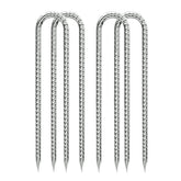 QNLONG 12-inch heavy duty rebar stake front view
