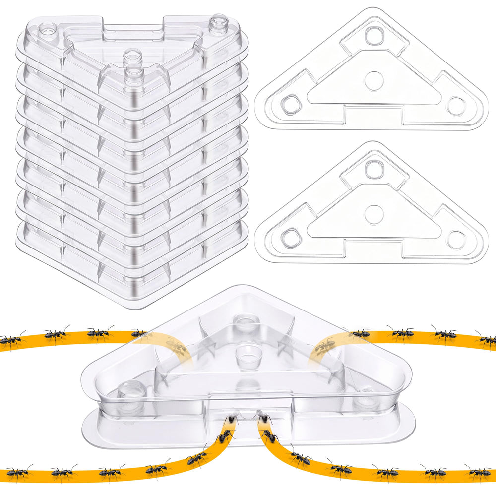 Qualirey Ant Bait Stations clear triangular design front view