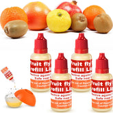 Qualirey Fruit Fly Trap Refill Liquid 4 Pack, each bottle 0.68oz