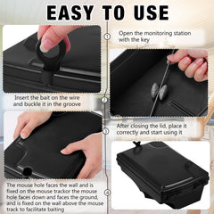 Qualirey Rat Bait Station suitable for indoor and outdoor use