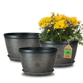 Quarut 10 Inch Flower Pot front view with modern design