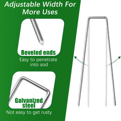 Qucuky garden stakes bundled in packaging