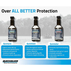 Quicksilver Quickstor Fuel Stabilizer 12 oz bottle with cap