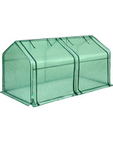 Quictent Mini Greenhouse front view with green PE cover