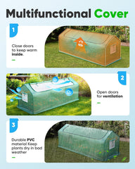 Quictent Mini Greenhouse top view showing ventilation