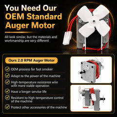 QuliMetal 2.0 RPM Auger Motor Replacement side view
