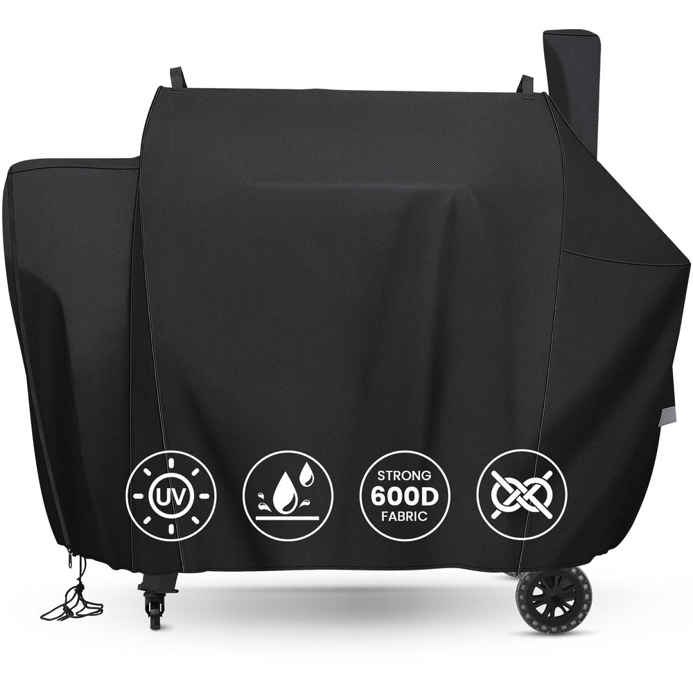 QuliMetal Grill Cover for Pit Boss Competition 1600 black front view