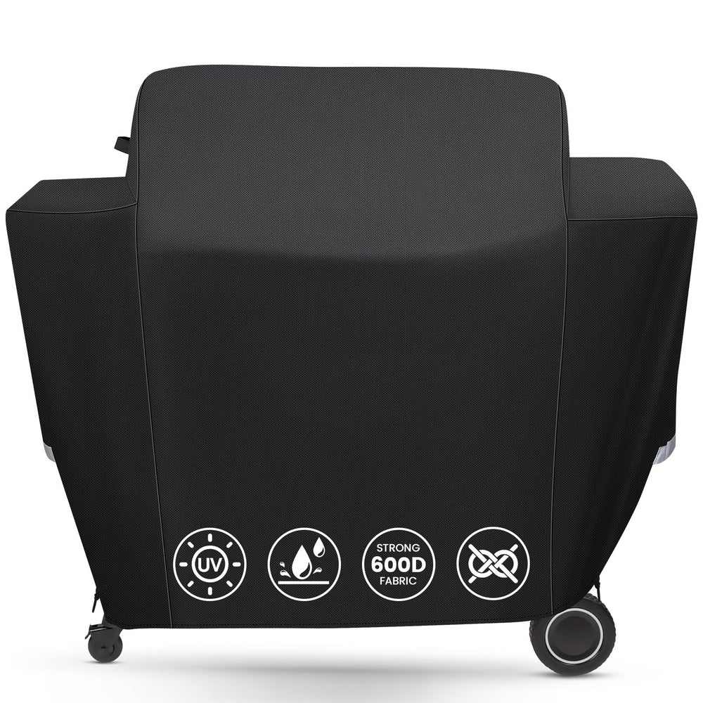 QuliMetal Grill Cover for Traeger Ironwood 885 front view