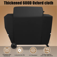 QuliMetal Grill Cover for Traeger Ironwood 885 handles