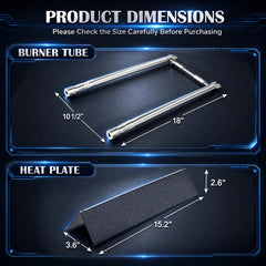 QuliMetal stainless steel burner tubes included in the kit