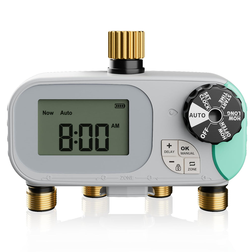 QUOBAS Sprinkler Timer front view with digital display
