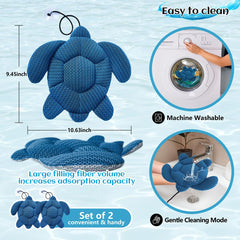 Quttisay Hot Tub Scum Absorber Turtle packaging