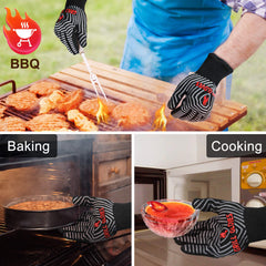 QUWIN BBQ Gloves side view showcasing flexible design