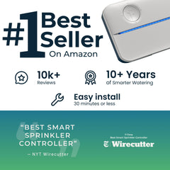 Rachio Smart Sprinkler Controller quick start guide and accessories