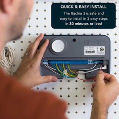 Rachio Smart Sprinkler Controller showing back view with connections