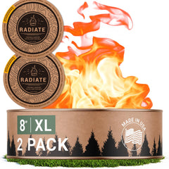 Radiate Portable Campfire 8 inch front view