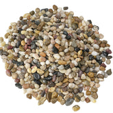 Rahato 5 lbs polished pebbles in mixed colours for indoor plants