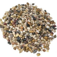 Rahato 5 lbs polished pebbles in mixed colours for indoor plants