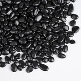 Rahato Black Pebbles 3/8 inch, front view of the stones