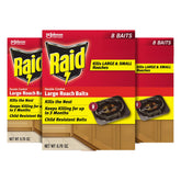 Raid Double Control Large Roach Baits packaging front view