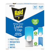 Raid Flying Insect Light Trap Starter Kit front view with device and cartridge