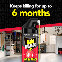 Raid Max Ant and Roach Spray side view