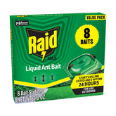 Raid Outdoor Liquid Ant Bait packaging front view