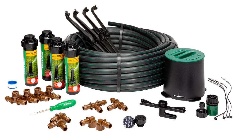 Rain Bird 32HE Pop-Up Sprinkler System Kit packaging view