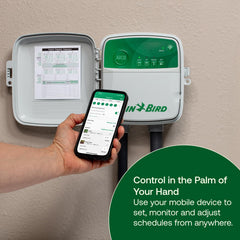 Rain Bird ARC8 Smart Timer back view with connections