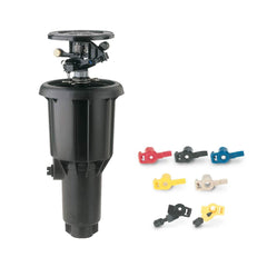 Rain Bird Maxi-Paw Sprinkler Head front view with nozzles